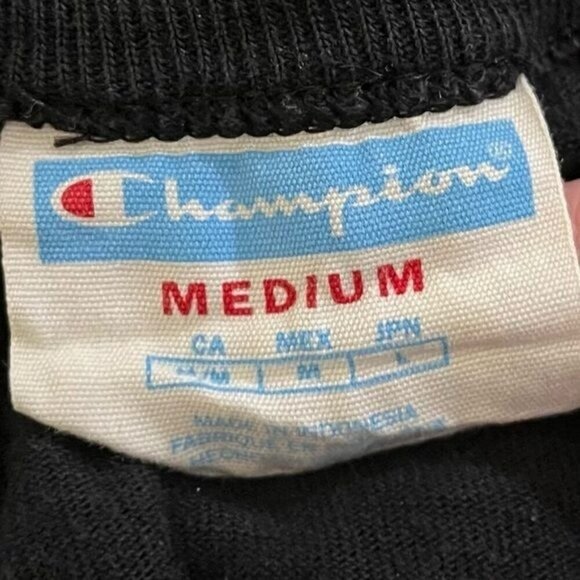 Champion Heritage Behind The Label Short Sleeve Tee Black M - Picture 7 of 10